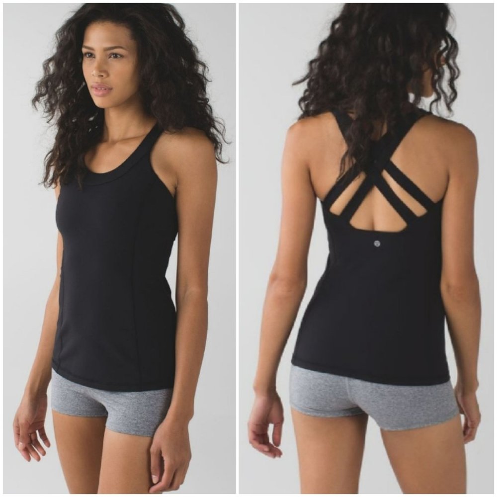 Lululemon Enhearten tank top in black sz 6